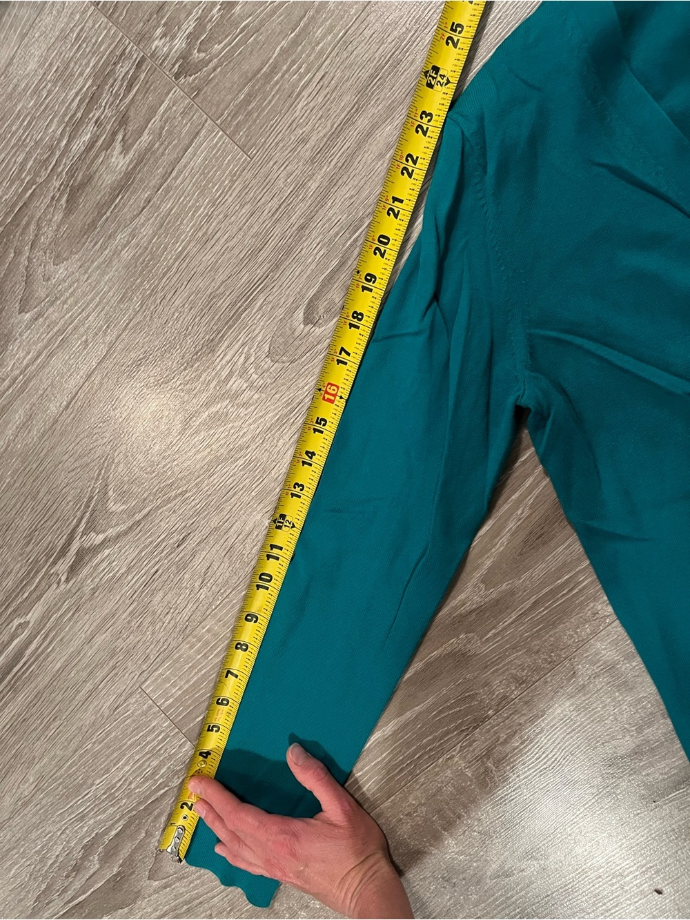 Uniqlo 100% cotton knit Teal V-Neck Button Cardigan Sweater. Womens small-medium - Picture 5 of 11
